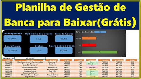 planilha gestão banca esportiva grátis